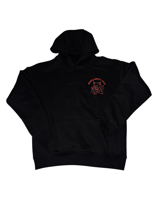 Money Moves Only Hoodie - Premium Streetwear (Red & Black)