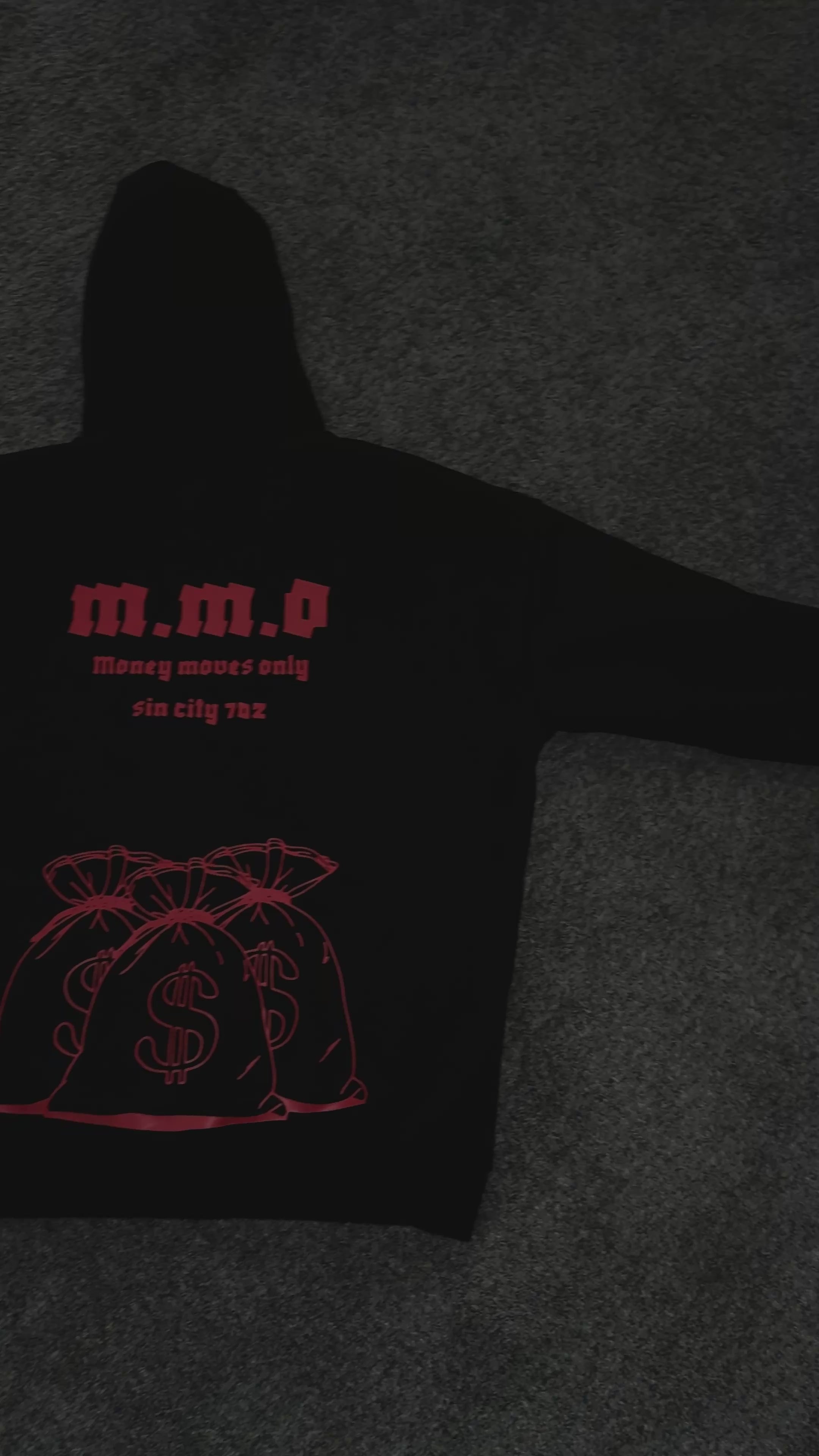 Money Moves Only Hoodie - Premium Streetwear (Red & Black)